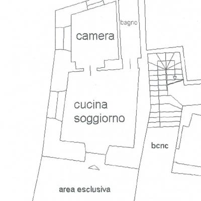 Bilocale in baita ristrutturata